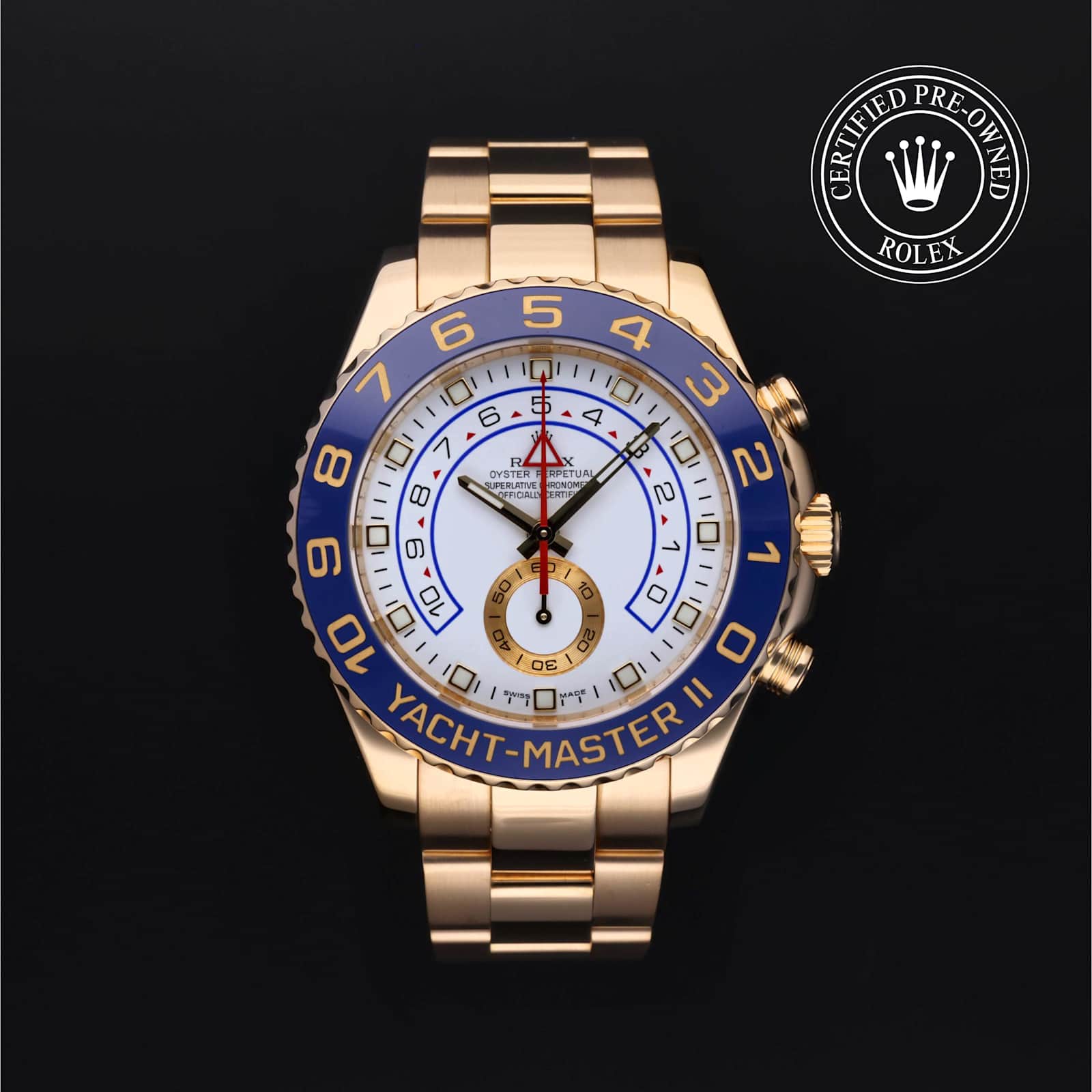 Rolex Certified Pre-Owned Yacht-Master II 44 mm in Yellow Gold